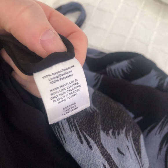 { Leith } Tie Waist Print Jumpsuit - Picture 10 of 10